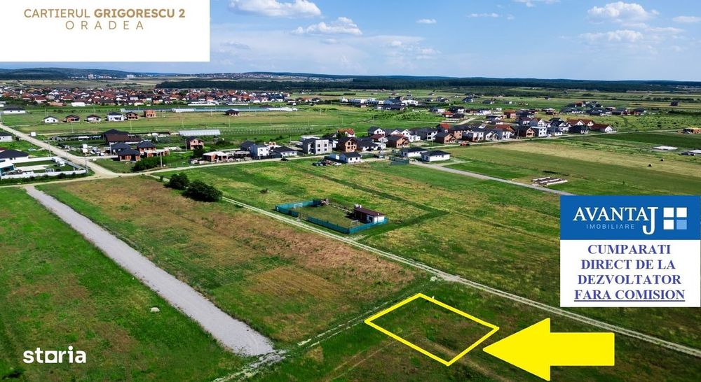 Parcela in cartierul Grigorescu 2 Oradea cu Puz si curent