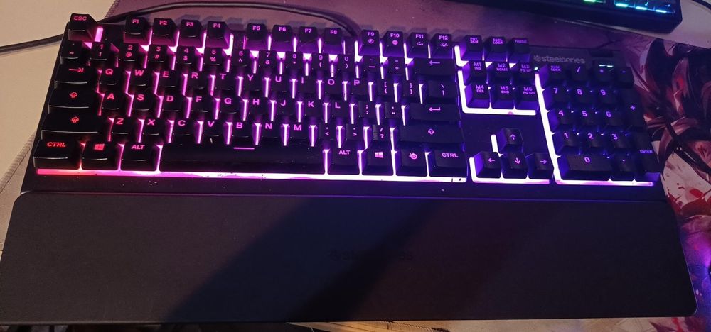 Tastatura Gaming STEELSERIES Apex 3, Whisper-Quiet Switch, USB, negru