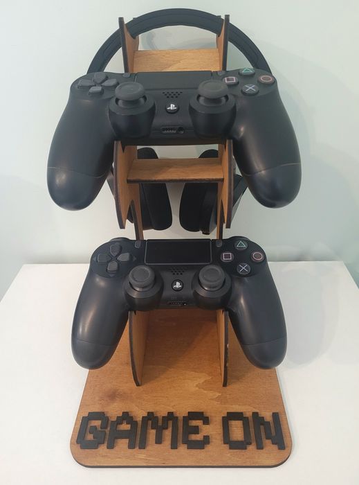 Стойки за джойстик и слушалки. Подарък за мъж.Органайзер за PS5