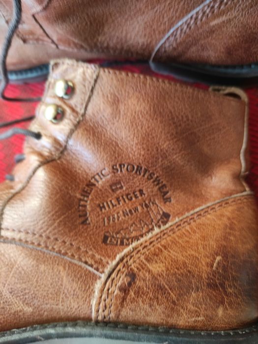 Ghete din piele 100% HILFIGER, nr. 42