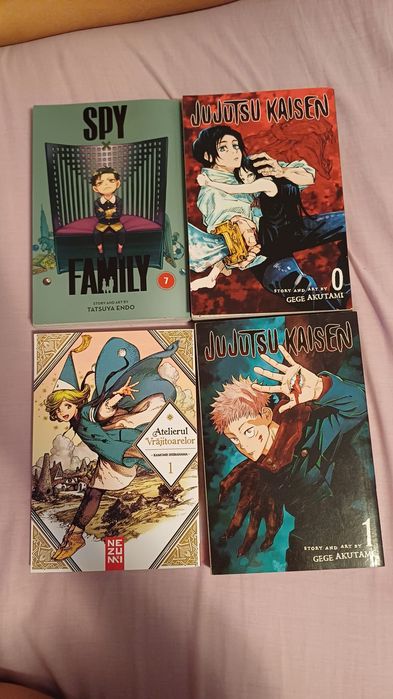 Pachet / Manga Noi – Jujutsu Kaisen, Spy x Family, Atelierul Vrăjitoarelor