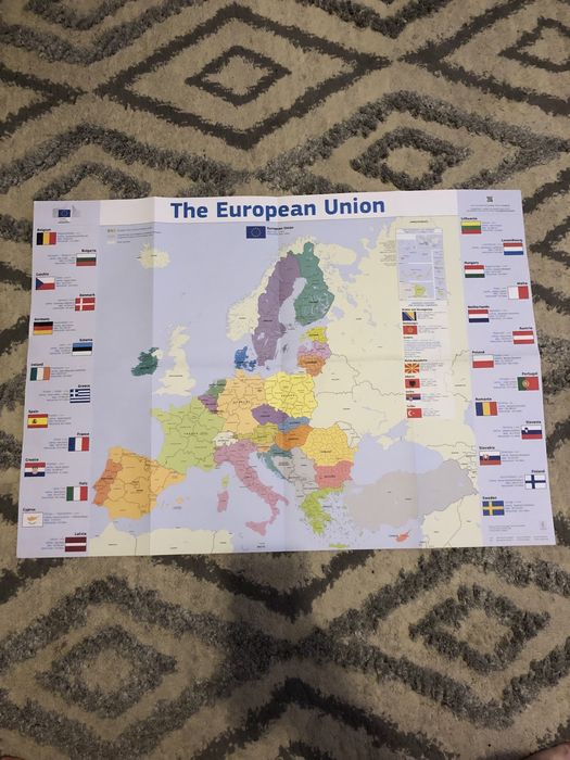 Harta Europa UE Uniunea Europeana