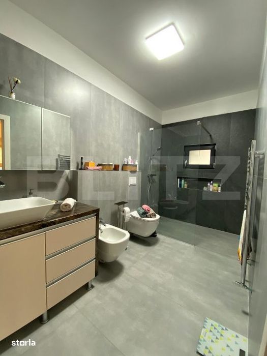 Casa moderna pe parter, 120 mp utili, teren 9 arii – complet mobilat