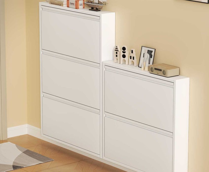 Экологичный, компактный шкаф для обуви/Обувной шкаф для узких прихожих