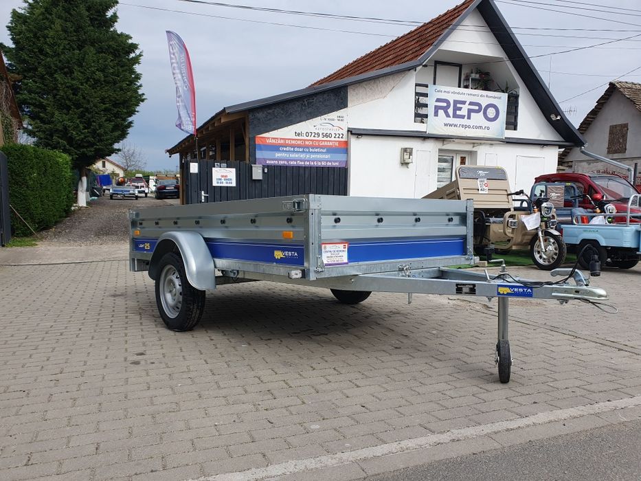 Remorca Vesta 25 Light 750 kg 2,50×1,35 basculabilă