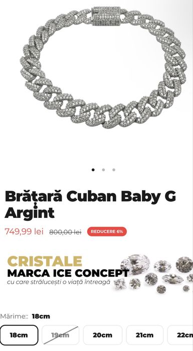 Bratara cuban Baby G