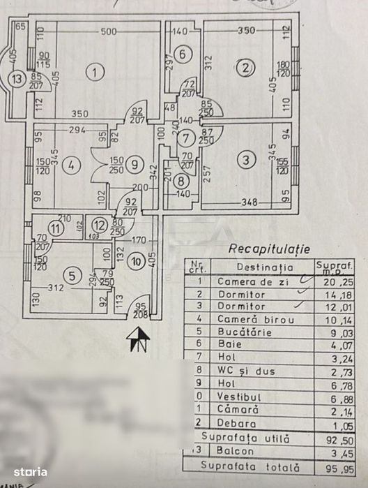 4 camere Vitan decomandat,centrala,inst. schimb.,parcare,an 1990,metro