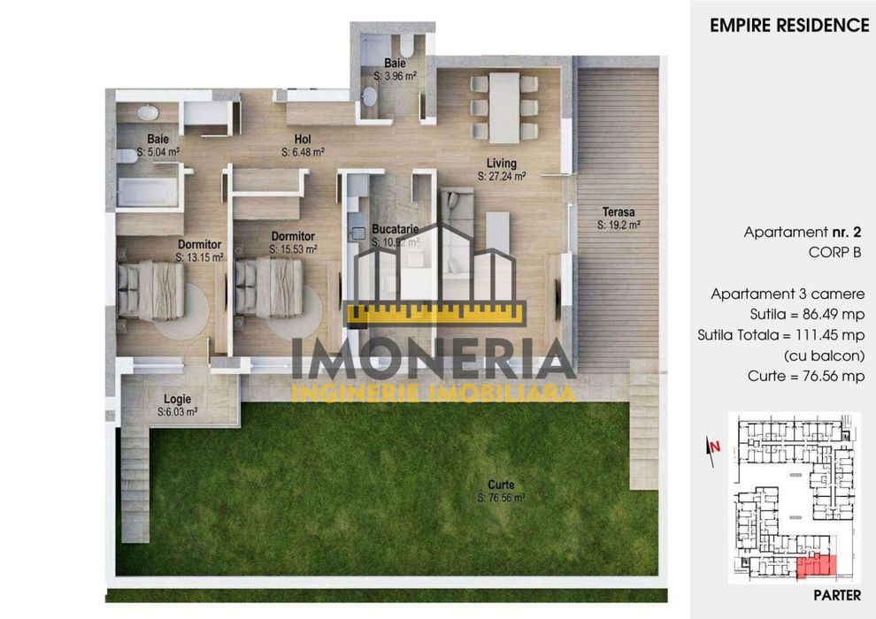 Empire Tornadei 2 – 0% Comision – 3 camere cu sistem fotovoltaic 6
