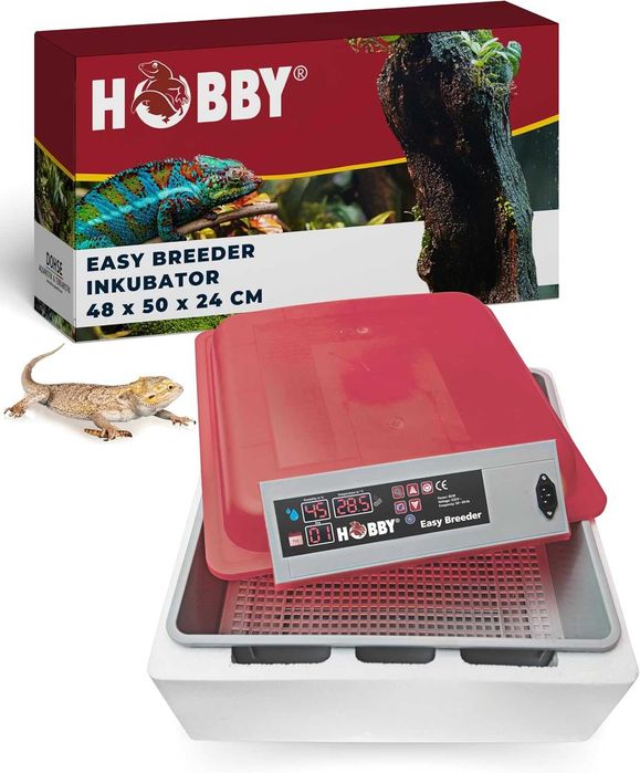 Incubator oua Hobby Easy Breeder reptile, 18 containere, 80W, 48x25x51cm
