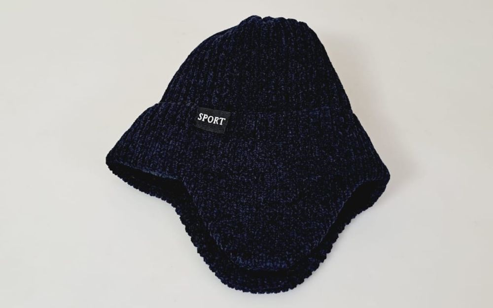 Шапка - бомбер  Зима