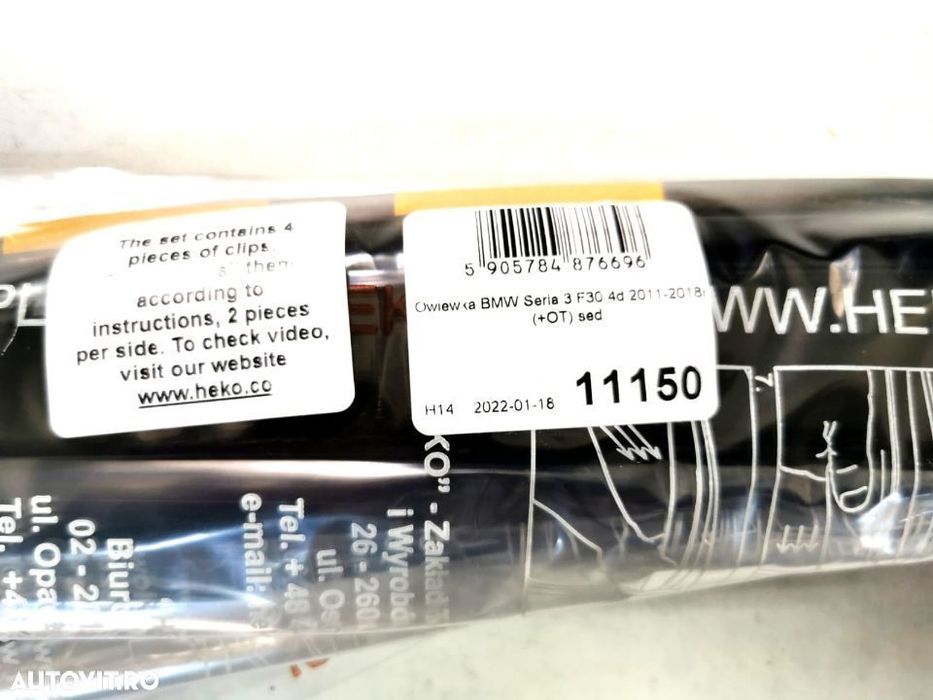 Paravanturi HEKO BMW S3 F30 Paravanturi Heko BMW Seria 3 F30 2011 2018