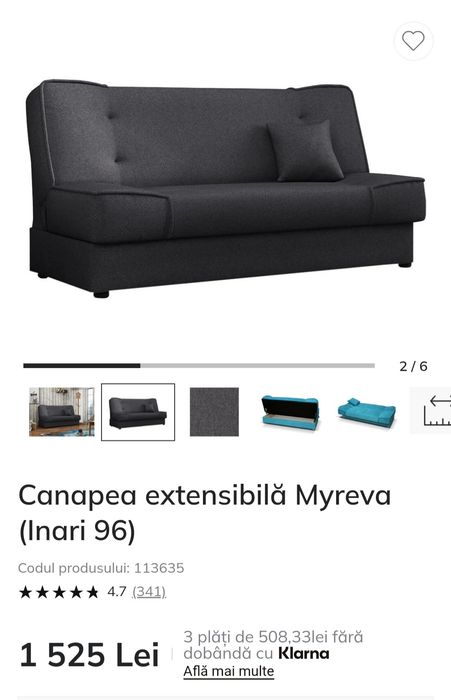 Canapea extensibila