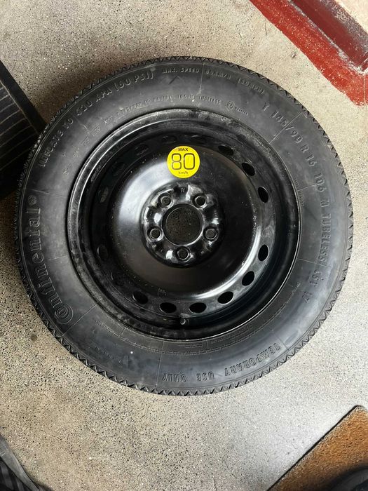 Roată de rezervă (donut) T145/90 R16 cu 5 prezoane 5x114.3