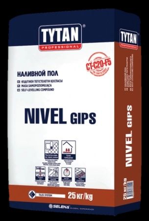 Наливной пол tytan nivel gips