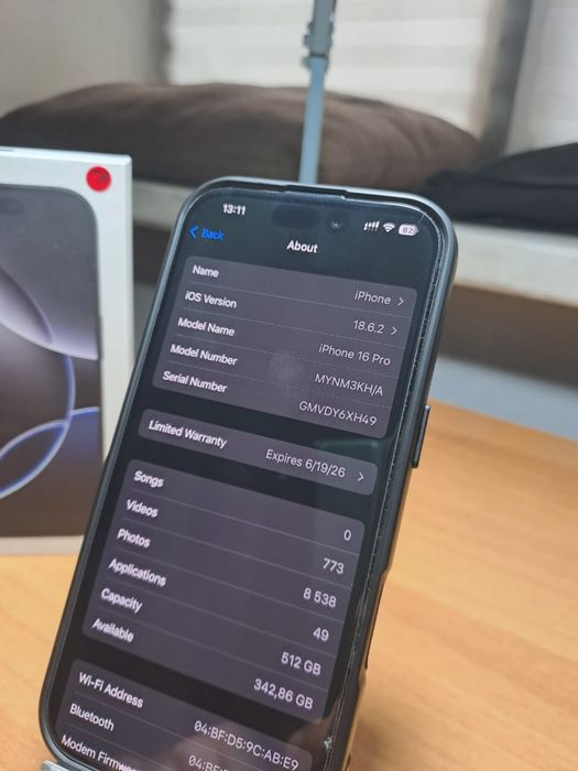 iPhone 16 pro (512 gb) с гарантией