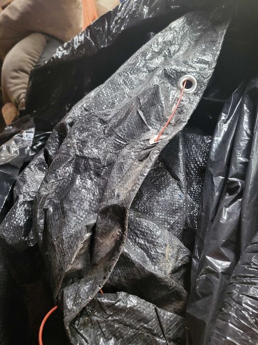 Prelata impermeabila cu inele, verde,  impecabil 10x5 m