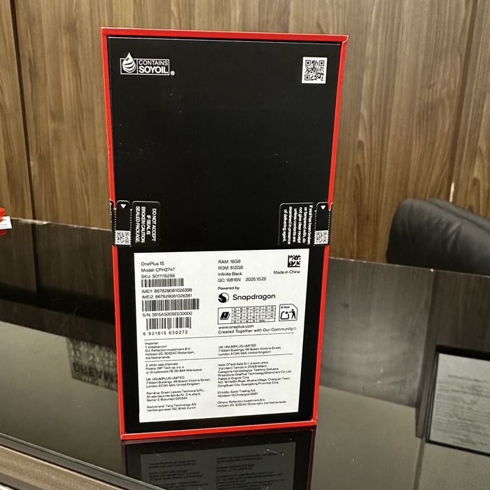 Нов! 2г Гаранция! OnePlus 15 5G Dual Sim 16GB RAM 512GB  Sand Storm, V