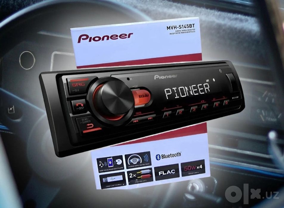 Pioneer MVH-S145BT — Bluetooth, USB, FLAC, 2 RCA | Автомагнитола