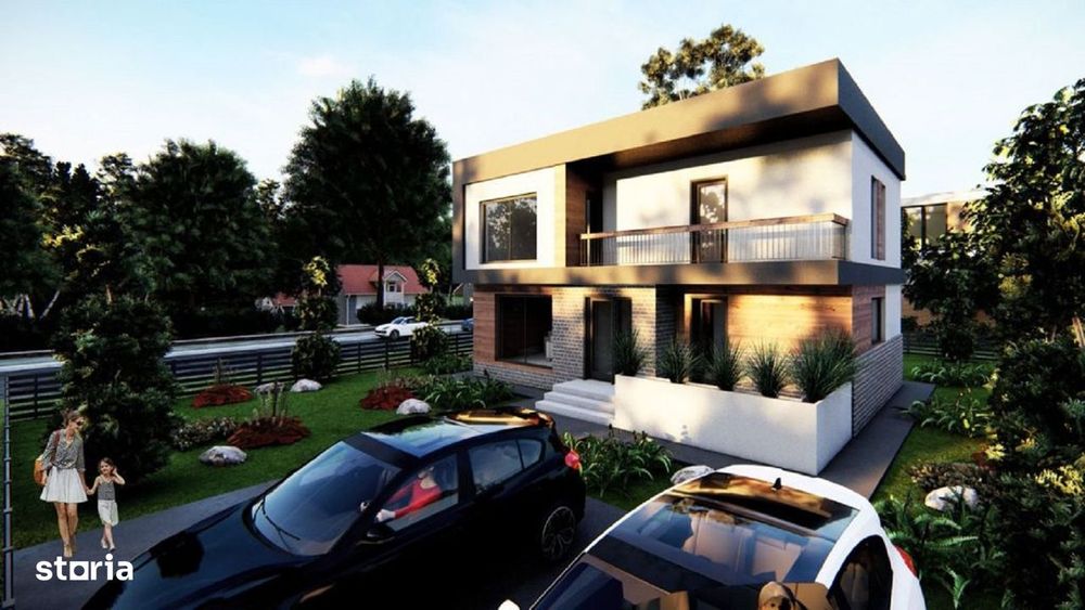 Proiect deosebit! 3 BAI! Vila 4 camere, 120 mp utili, Breazu