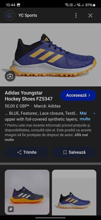 Adidas Youngstar Hockey originali 37 ghete fotbal