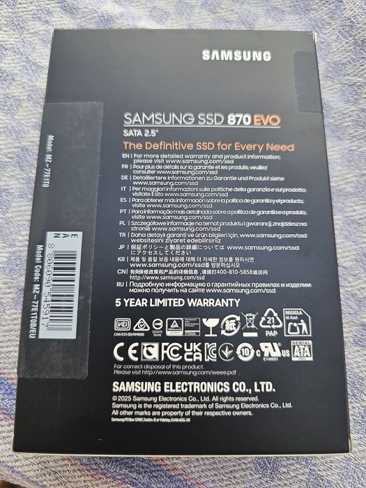 Samsung ssd 870EVO 1TB nou sigilat