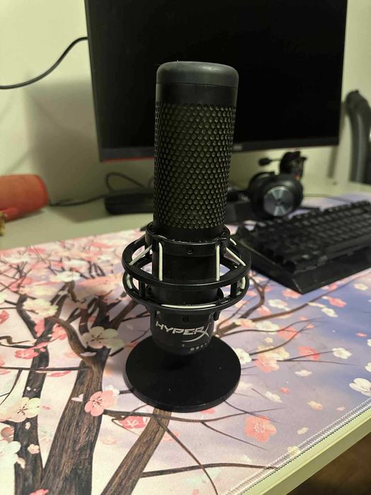 Микрофон HyperX - QuadCast S, RGB, черен