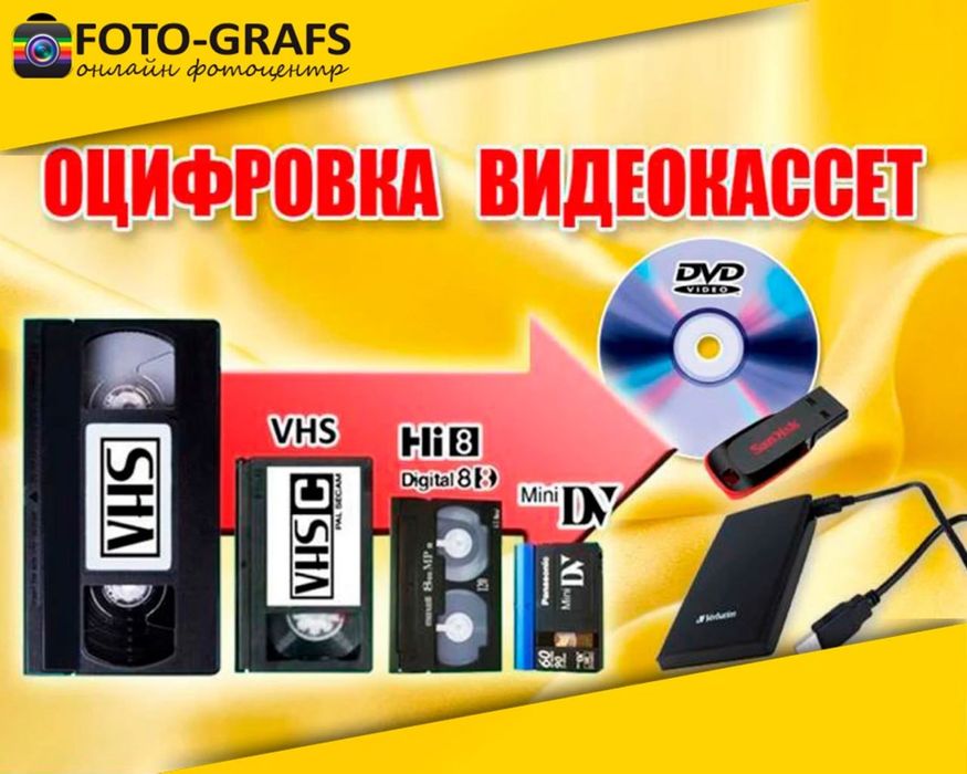 Video kasetadan flashkartaga ko'chiramiz. Профессиональная оцифровка в