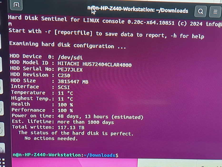 Твърд диск 4TB HITACHI 3.5" 7.2K SAS 6G HDD HUS724040ALS640