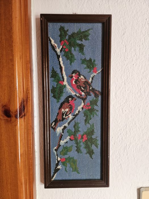 Гоблени 2 броя - Исус Христос и птици