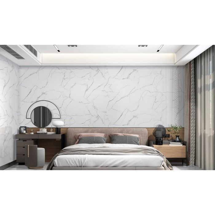 ПВЦ панел стенен , мраморен PVC - №2 - КАРАРА - 122/244 cm - 3mm