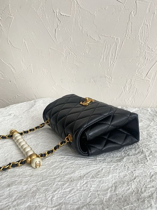 Geanta Chanel pearl flap bag 19cm, Premium