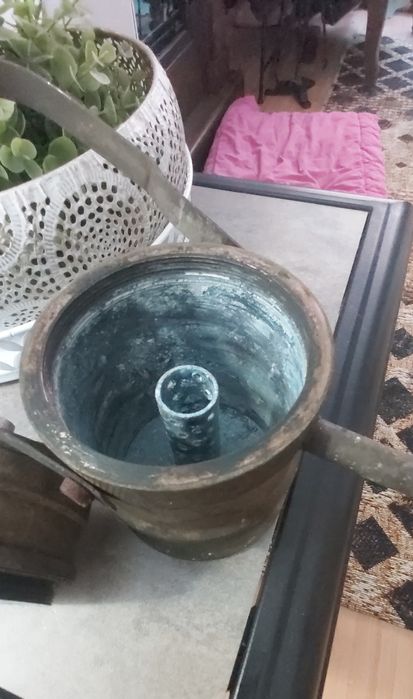 Lampa veche miner cu carbid din alama