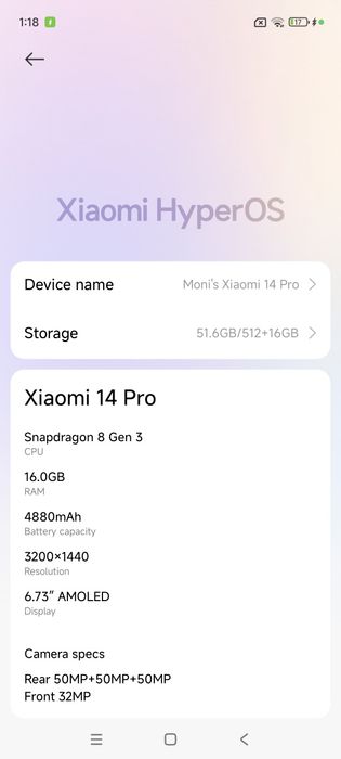 Телефон Xiaomi 14 Pro