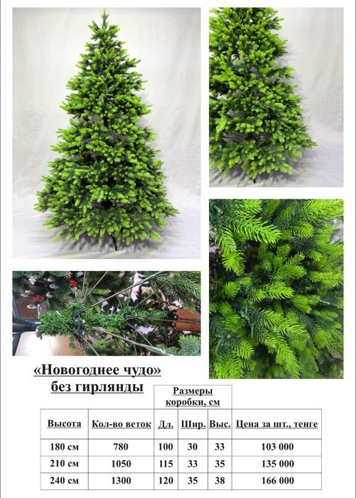 Искусственные литые елки в наличии