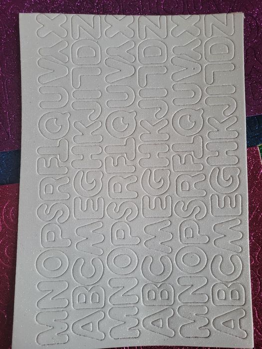 Буквы из глиттерного фоамирана