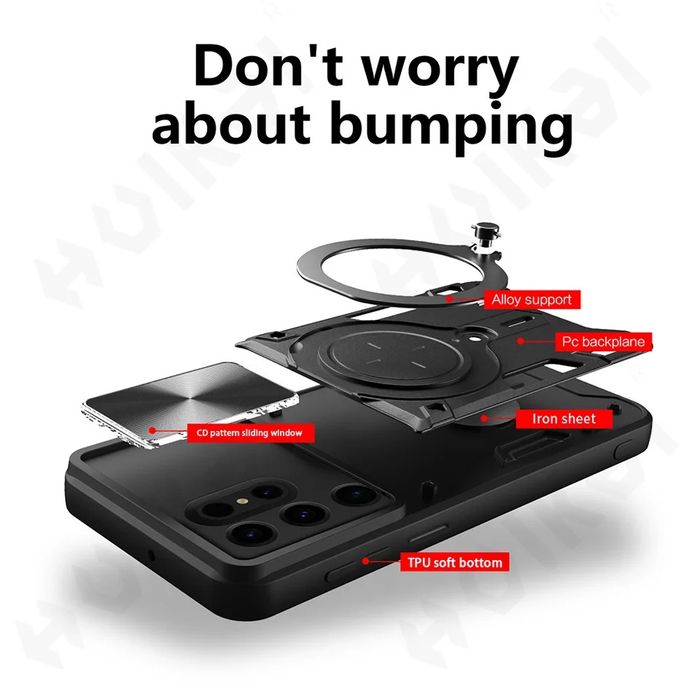 Samsung Galaxy A17 A56 A26 A16 A55 A25 / GIANT RING Удароустойчив кейс