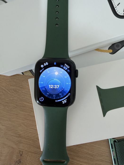 Apple watch 7 45mm зеленым цвете
