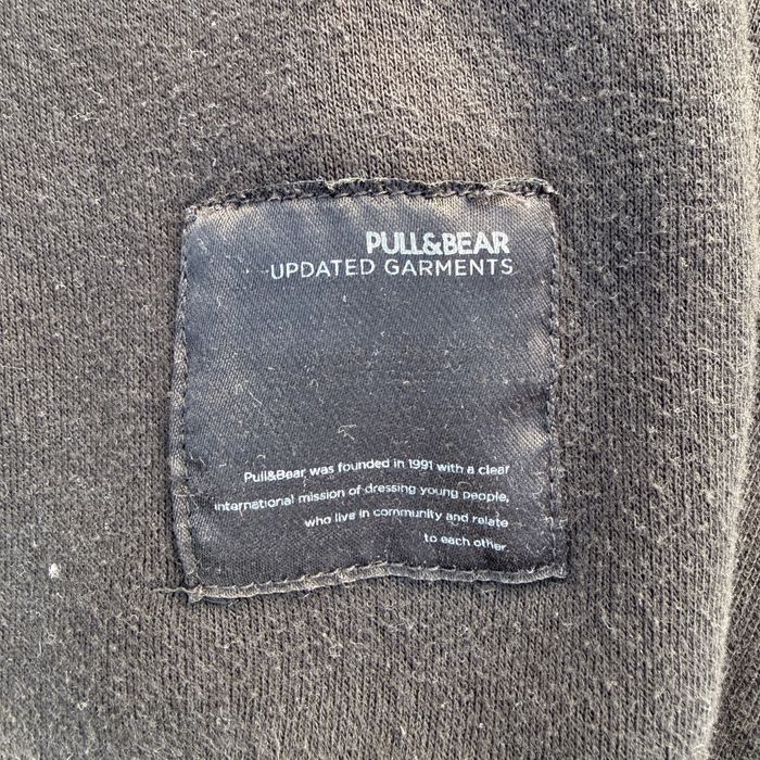 Pull&Bear Sweatshirt Model Negru cu Print Spate, M