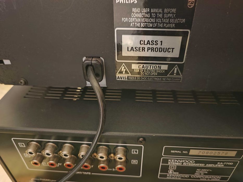 amplificator Kenwood KA-770D și CD player Philips