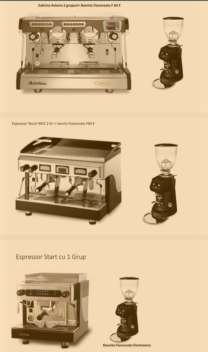 Espressor în comodat doar pe consum cafea