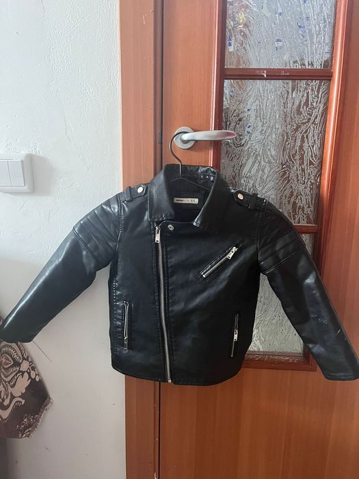 Куртка детская кожанная