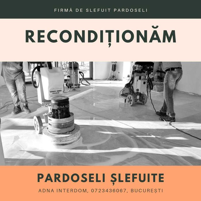 Slefuire beton vechi, industrial