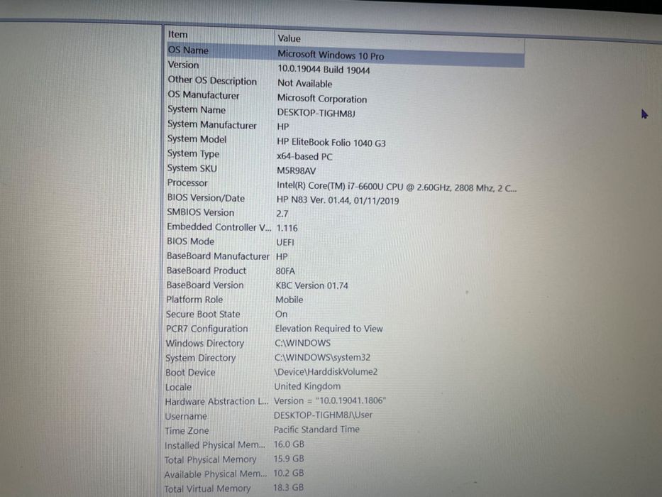 Hp EliteBook Folio 1040 G3