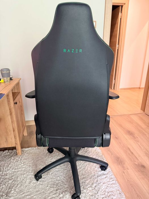 Гейминг стол Razer - Iskur X, черен/зелен