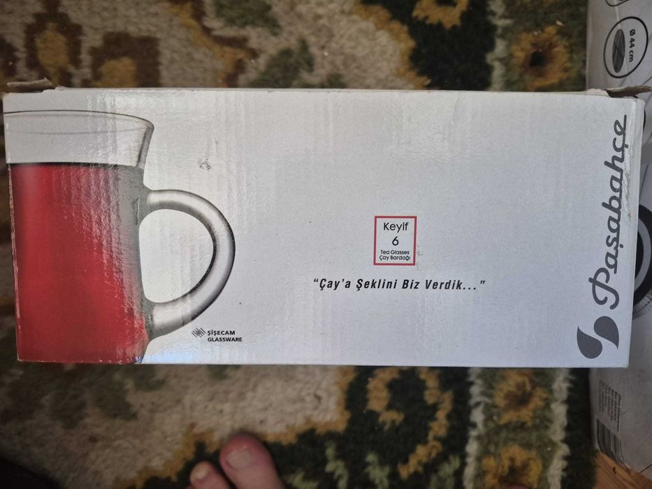 6 pahare de ceai Paşabahçe Keyif,