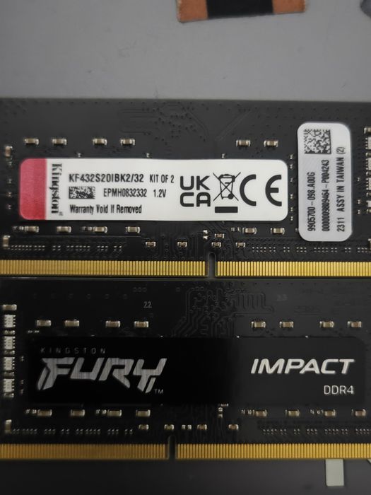 Vand ram laptop ddr4 fury  32 gb