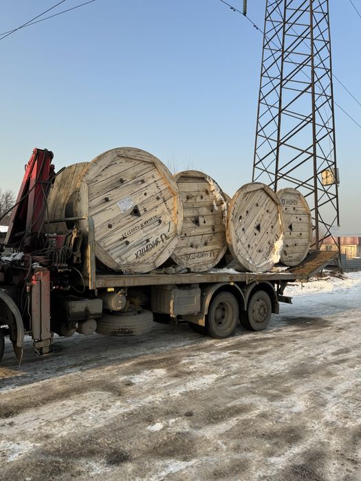 Деревянные барабаны от кабеля