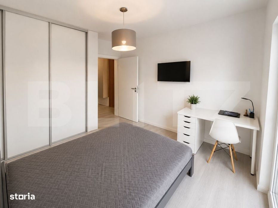 Apartament 3 camere, gradina proprie si terasa 70mp, garaj, zona Campu
