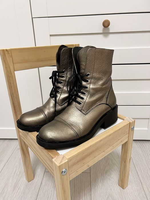 Ghete piele toamna iarna aurii Gemelli