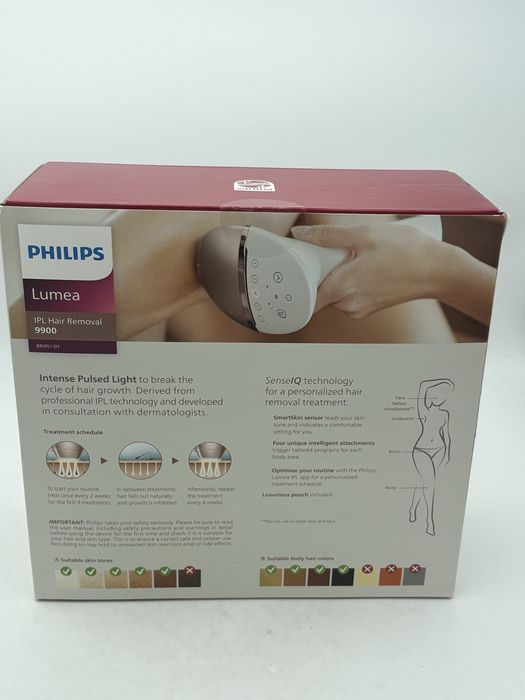 Philips Lumea IPL Hair Removal 9900 4 capete, Skin AI, 2025, Sigilat, transport inclus